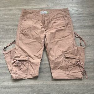 Pink Y2K Cargo Capris Low Waist Pants Old Navy
